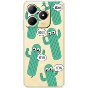 Прозорий чохол BoxFace Realme Note 70 с 3D-глазками HIYA