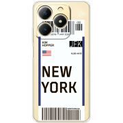 Прозорий чохол BoxFace Realme Note 70 Ticket New York