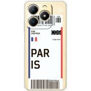 Прозорий чохол BoxFace Realme Note 70 Ticket Paris