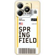 Прозорий чохол BoxFace Realme Note 70 Ticket Springfield