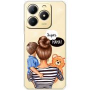 Прозорий чохол BoxFace Realme Note 70 Super Mama and Son