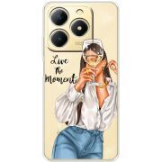 Прозорий чохол BoxFace Realme Note 70 Live The Moment