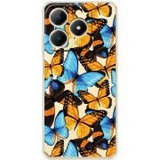 Прозорий чохол BoxFace Realme Note 70 Butterfly Morpho