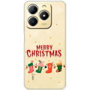 Прозорий чохол BoxFace Realme Note 70 Merry Christmas