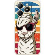 Прозорий чохол BoxFace Realme Note 70 Стильна Лама