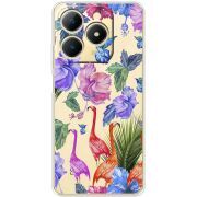 Прозорий чохол BoxFace Realme Note 70 Flamingo