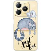 Прозорий чохол BoxFace Realme Note 70 Just Love