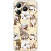 Прозорий чохол BoxFace Realme Note 70 Cotton and Rabbits