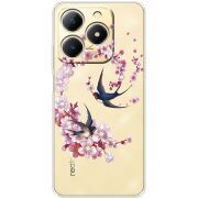 Чохол зі стразами Realme Note 70 Swallows and Bloom