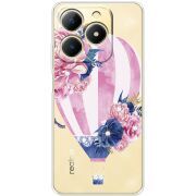 Чохол зі стразами Realme Note 70 Pink Air Baloon