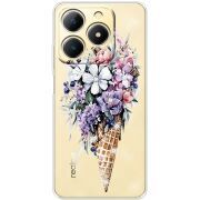 Чохол зі стразами Realme Note 70 Ice Cream Flowers