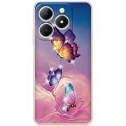 Чохол зі стразами Realme Note 70 Butterflies