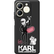 Чорний чохол BoxFace Realme Note 70 For Karl