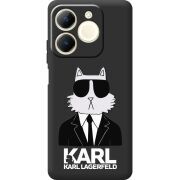 Чорний чохол BoxFace Realme Note 70 Cat in Black