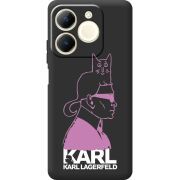 Чорний чохол BoxFace Realme Note 70 Pink Karl