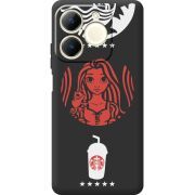 Чорний чохол BoxFace Realme Note 70 RedWhite Coffee