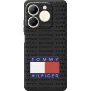 Чорний чохол BoxFace Realme Note 70 Tommy Print