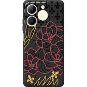 Чорний чохол BoxFace Realme Note 70 FranceFlowers