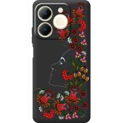 Чорний чохол BoxFace Realme Note 70 3D Ukrainian Muse