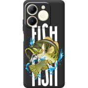 Чорний чохол BoxFace Realme Note 70 Fish