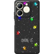 Чорний чохол BoxFace Realme Note 70 Among Us Invisible