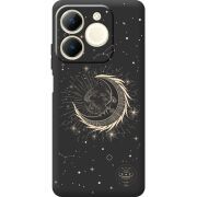 Чорний чохол BoxFace Realme Note 70 Moon