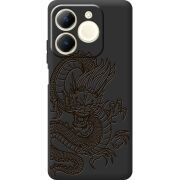 Чорний чохол BoxFace Realme Note 70 Chinese Dragon