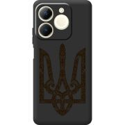 Чорний чохол BoxFace Realme Note 70 Ukrainian Trident