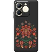 Чорний чохол BoxFace Realme Note 70 Ukrainian Ornament