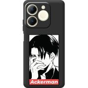 Чорний чохол BoxFace Realme Note 70 Attack On Titan - Ackerman