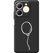 Чорний чохол BoxFace Realme Note 70 Balloon