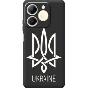 Чорний чохол BoxFace Realme Note 70 Тризуб монограмма ukraine