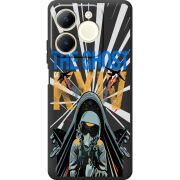 Чорний чохол BoxFace Realme Note 70 Привид Києва в дії