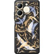 Чорний чохол BoxFace Realme Note 70 Ластівки