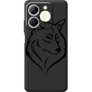 Чорний чохол BoxFace Realme Note 70 Wolf