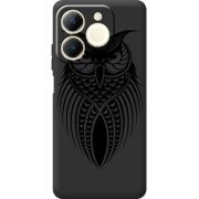 Чорний чохол BoxFace Realme Note 70 Owl