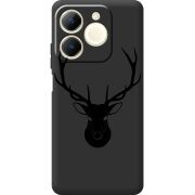 Чорний чохол BoxFace Realme Note 70 Deer
