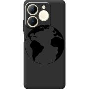 Чорний чохол BoxFace Realme Note 70 Earth