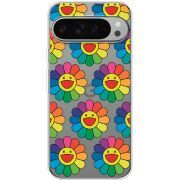 Прозорий чохол BoxFace Google Pixel 10 Pro XL Hippie Flowers