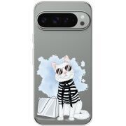 Прозорий чохол BoxFace Google Pixel 10 Pro XL Cat Style