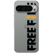 Прозорий чохол BoxFace Google Pixel 10 Pro XL Free Fire Black Logo