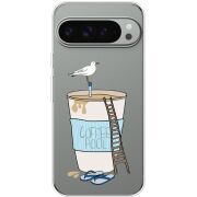 Прозорий чохол BoxFace Google Pixel 10 Pro XL Segull in Cofee Pool