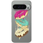 Прозорий чохол BoxFace Google Pixel 10 Pro XL Donuts