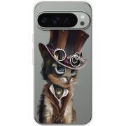 Прозорий чохол BoxFace Google Pixel 10 Pro XL Steampunk Cat