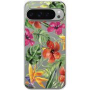 Прозорий чохол BoxFace Google Pixel 10 Pro XL Tropical Flowers