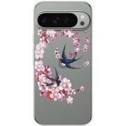 Чохол зі стразами для Google Pixel 10 Pro XL Swallows and Bloom