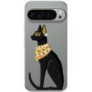 Чохол зі стразами для Google Pixel 10 Pro XL Egipet Cat