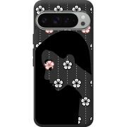 Чорний чохол BoxFace Google Pixel 10 Pro XL Flower Hair