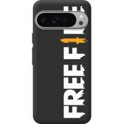 Чорний чохол BoxFace Google Pixel 10 Pro XL Free Fire White Logo