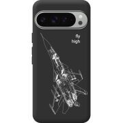 Чорний чохол BoxFace Google Pixel 10 Pro XL Військовий літак